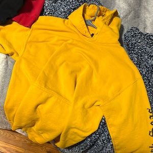 Yellow hoodie